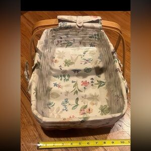 Longaberger vintage basket liner and protecter